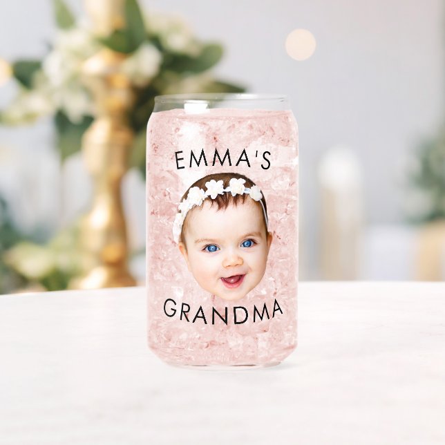 Custom Baby Face Mama Oma Opa Geburtstag Dosenglas (Insitu (Hochzeit))