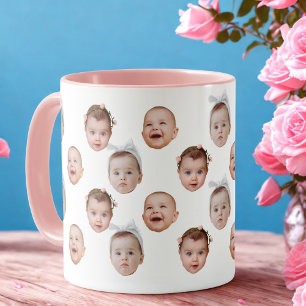 Custom Baby Face Tasse Baby 3 Fotos