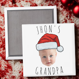 Custom Baby Face Weihnachtsmannmütze Weihnachts-Fo Magnet
