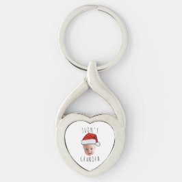 Custom Baby Face Weihnachtsmannmütze Weihnachts-Fo Schlüsselanhänger