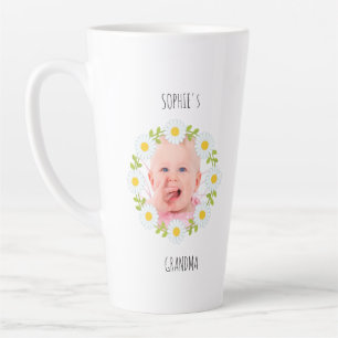 Custom Baby Foto Daisy Wreath Oma Milchtasse