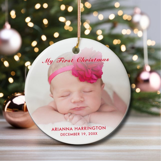 Custom Baby Girl My First Christmas Ornament (Von Creator hochgeladen)
