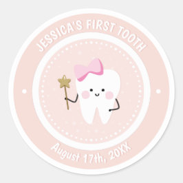 Custom Baby Girl Tooth Fairy Sticker