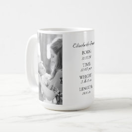 Custom Baby Info Tasse