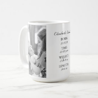 Custom Baby Info Tasse