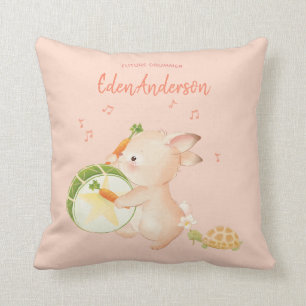 [Custom] Baby Name Bunny Drummer Music Parade Kissen