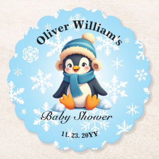 Custom Baby Penguin Baby Duschpapier Untersetzer