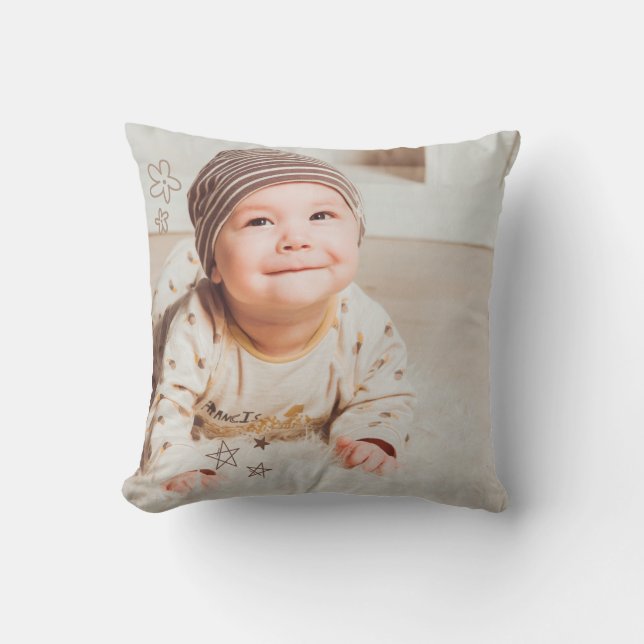 Custom Baby Pillow | Personalisiert Keepake Kissen (Vorderseite)