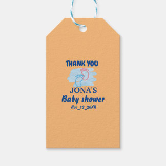 Custom Baby Shooter Fußabdruck Danke Geschenkanhänger