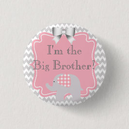 Custom Baby Shower Party Ich bin der Big Bro Butto Button