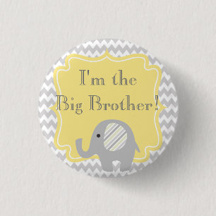 Custom Baby Shower Party Ich bin der Big Bro Butto Button