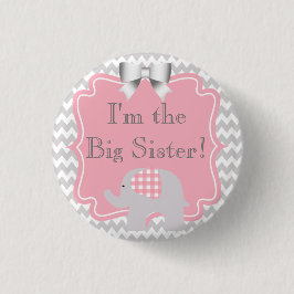 Custom Baby Shower Party Ich bin der große Schwest Button