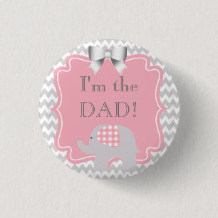 Custom Baby Shower Party Ich bin der Vater Button