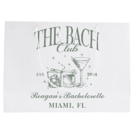 Custom Bach Club Bacheloretto Ristorante La Lanche Große Geschenktüte