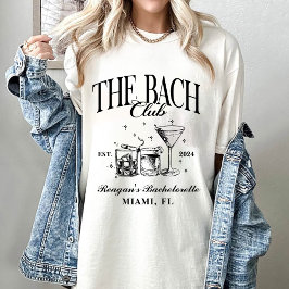 Custom Bach Club Bacheloretto Ristorante La Lanche T-Shirt