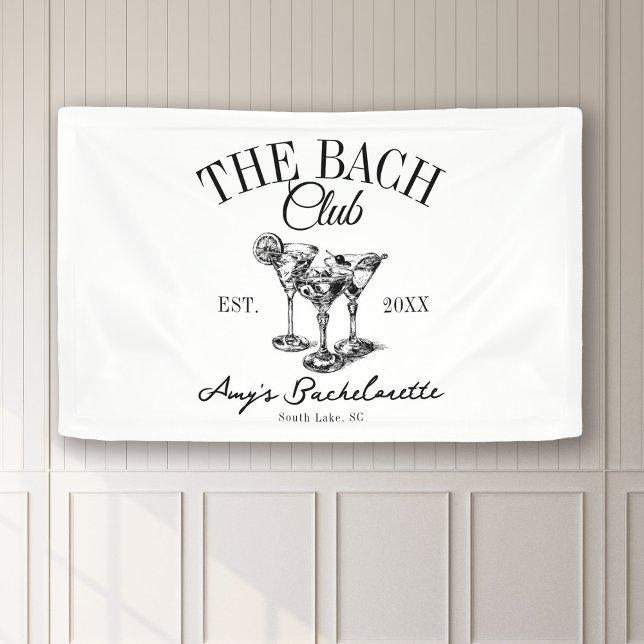 Custom Bachelorette Bach Club Gefallen an der Bach Banner (Von Creator hochgeladen)