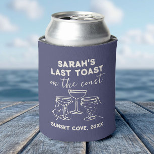 Custom Bachelorette Letzten Toast auf der Küste Pa Dosenkühler