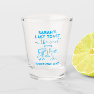 Custom Bachelorette Letzten Toast auf der Küste Pa Schnapsglas