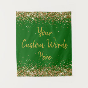 Custom Background Birthday Party Foto Stand Emeral Wandteppich