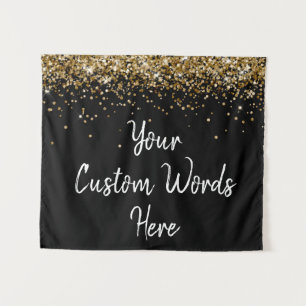 Custom Background Birthday Party Foto Stand Schwar Wandteppich