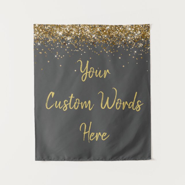 Custom Background Birthday Party Fotoshop Kohle Wandteppich (Vorderseite)
