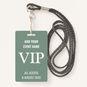 Custom Backpass Event Festival VIP Ausweis