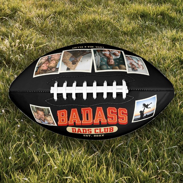 Custom Badass Vater Club Retro Coole Fotomaterial Football (Von Creator hochgeladen)