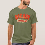 Custom Badass Vater Club Retro Cooler Trendy Fun T-Shirt<br><div class="desc">Nehmen Sie an diesem coolen Shirt im Badass Vater Club teil! Trendy Retro Design für ein lustiges Vatertag Geschenk. Herzlichen Glückwunsch zu phantastischen Vätern!</div>