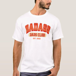 Custom Badass Vater Club Retro Cooler Trendy Fun T-Shirt