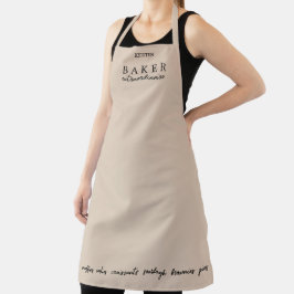 Custom Baker Extraordinaire Almond Large Schürze
