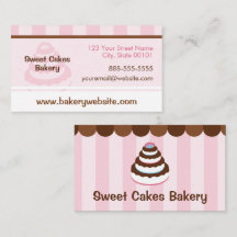 Custom Bakery Cake Shop - Rosa Streifen & Schokola