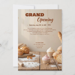Custom Bakery Grand Opening Einladung