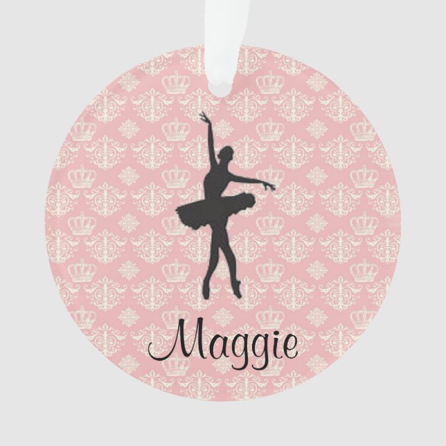 Custom Ballet Foto Weihnachtsdekoration Ornament (Vorderseite)