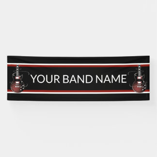 Custom Band Merch Guitar Rock Music Festival Gig Banner