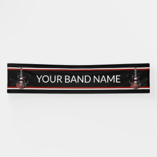 Custom Band Merch Guitar Rock Music Festival Gig Banner
