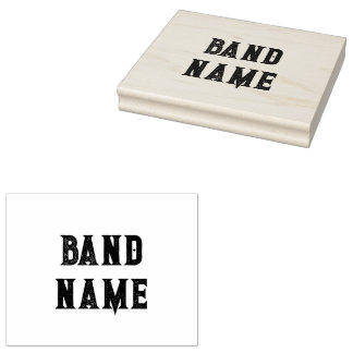 Custom Band Merge Gummistempel