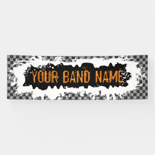 Custom Band Name Merck Punk Rock Show Gig Festival Banner