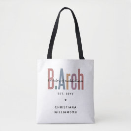 Custom BArch Bachelor of Architecture Abschluss Tasche
