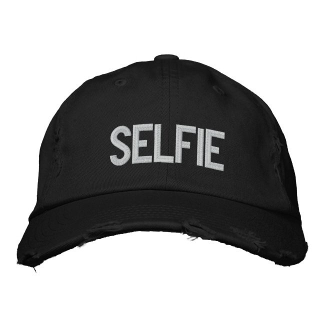 Custom Baseball Cap SELFIE Bestickte Kappe (Vorderseite)
