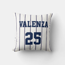 Custom Baseball Pinstripe Uniform Jersey Pillow Kissen