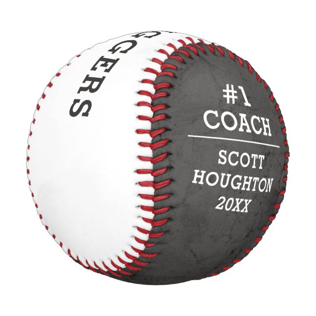 Custom Baseball Team Coach Danke, Geschenk (Schrägansicht)