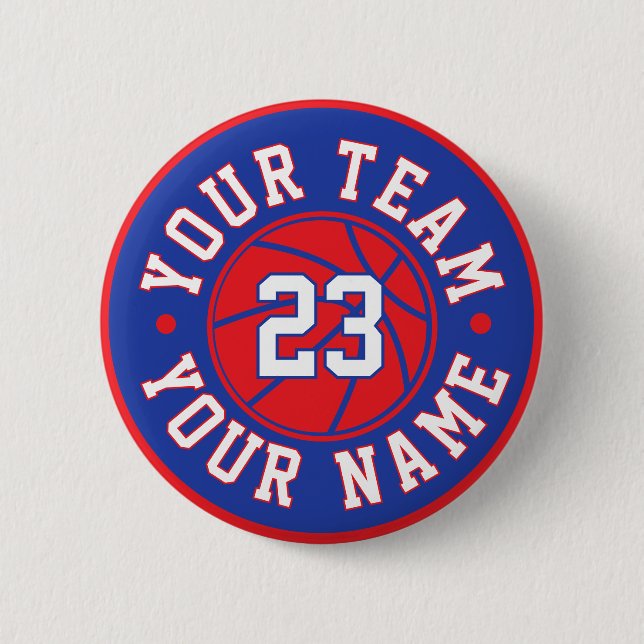 Custom Basketball Player Button (Vorderseite)