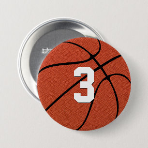 Custom Basketball Player Jersey Nummer oder Buchst Button