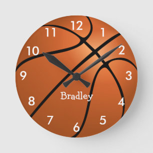 Custom Basketball Sports Runde Wanduhr