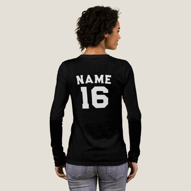 Custom Basketball tee,player Name Jersey Number  Tri-Blend Shirt (Voller Rückseite)