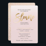 CUSTOM Bat Mitzvah Invite blassrosa gold SLOANE Einladung<br><div class="desc">*** HINWEIS - DER GOLDFOLIENeffekt IST EIN DRUCKBILD *** - - - - - - - - - - - - - - - - - - - - - - - - - - - - - - - - - - - - - - - - - -...</div>
