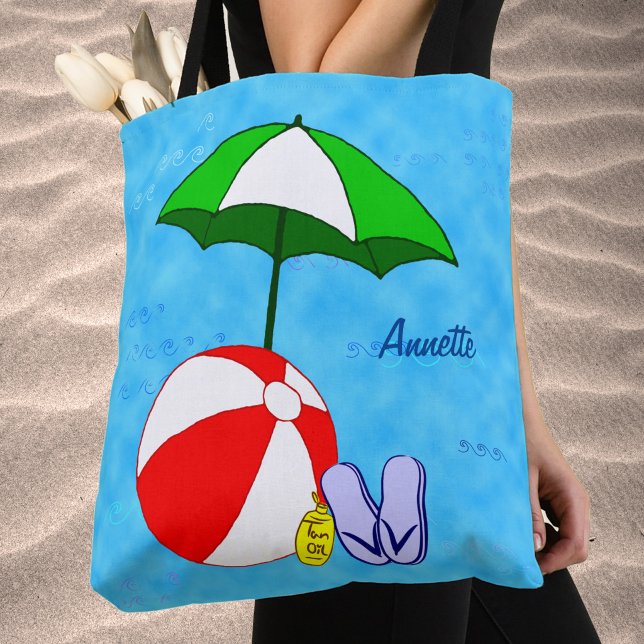 Custom Beach Ball Pool Toys Allover Tasche (Custom Beach Ball Pool Toys Allover Pattern Tote Bag)