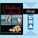Custom Beach 🎄 Christmas Seashells Collage Feiertagskarte<br><div class="desc">Wir sehen Sie am Meer, Sie rampkallions... Weihnachten Beach Seashells Collection Foto Collage wird Ihre Feriensaison fröhlich und hell machen. Custom Beach 🎄 Weihnachten Seashells Foto Collage Holiday Design Feiern Sie den Zauber der Ferien mit einer Drehung an der Küste! 🎄 🏖️ Diese individuell gestaltete Weihnachtskarte mit Strandmotiv besticht durch...</div>