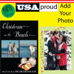 Custom Beach 🎄 Christmas Seashells Collage Feiertagskarte<br><div class="desc">Wir sehen Sie am Meer, Sie rampkallions... Weihnachten Beach Seashells Collection Foto Collage wird Ihre Feriensaison fröhlich und hell machen. Custom Beach 🎄 Weihnachten Seashells Collage Foto Collage Holiday Design Feiern Sie den Zauber der Ferien mit einer Drehung an der Küste! 🎄 🏖️ Diese individuell gestaltete Weihnachtskarte mit Strandmotiv besticht...</div>