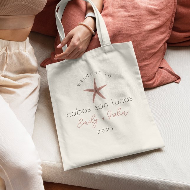 Custom BEACH Hochzeitsempfang Fisch Tote Tasche (Von Creator hochgeladen)